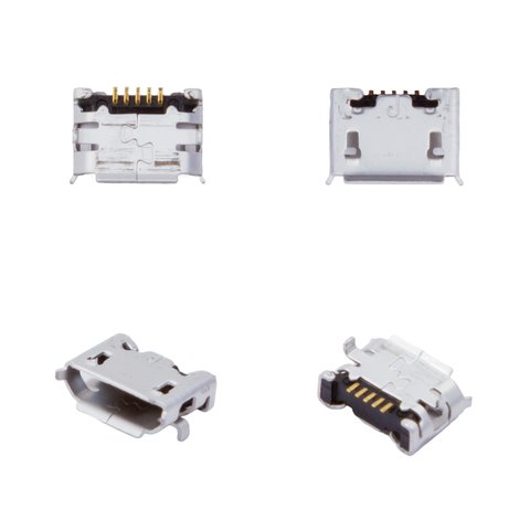 Charge Connector compatible with Cell Phones, 5 pin, type 18, micro USB type B 
