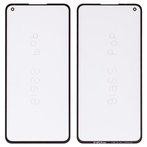 Housing Glass G+OCA PRO compatible with Xiaomi Mi 11 Lite, with OCA film, black 