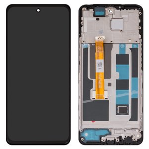 LCD compatible with Realme 13 5G, black, with frame, Original PRC , RMX3951, DI0672BI08 