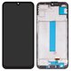 LCD compatible with Samsung M346 Galaxy M34, (black, with frame, High Copy, (OLED))