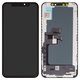 LCD compatible with iPhone XS, (black, with frame, AAA, (TFT), ZY, LTPS HD+)