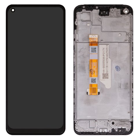 LCD compatible with Oppo A96 4G, black, with frame, High Copy, CPH2333, BS066FBM L05 MB00 