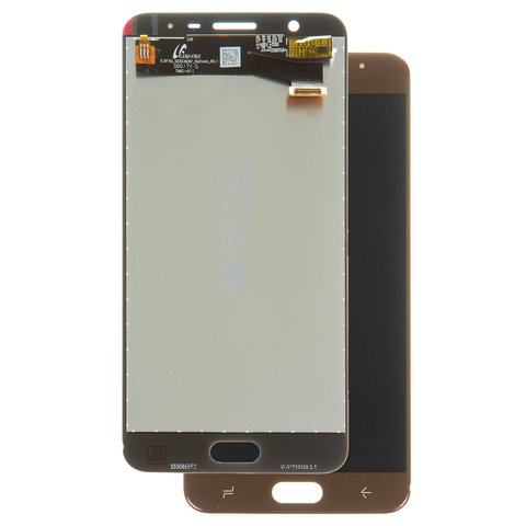 Pantalla LCD puede usarse con Samsung G611 Galaxy J7 Prime 2 2018 , dorado, sin marco, Original, empaque industrial, #GH96 11543A