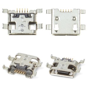Conector de carga puede usarse con HTC G23, G24, G25, S720e One X, Z320e One S, Z520e One S, Z560e One S, 5 pin, micro USB tipo B