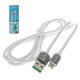 Cable USB KingYou KL-08, USB tipo-A, 100 cm, 3.1 A, oppo