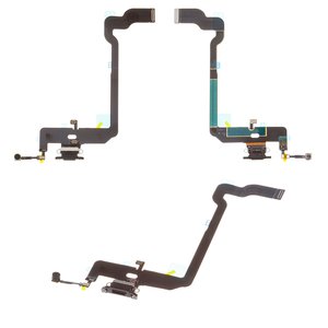 Cable flex puede usarse con iPhone XS, del conector de carga, del conector de auriculares, negro, con micrófono, Original PRC 