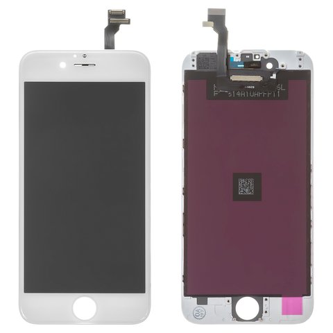 Pantalla LCD puede usarse con iPhone 6, blanco, con marco, AAA, NCC ESR ColorX