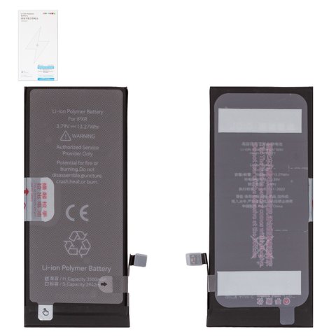 Batería JCID puede usarse con Apple iPhone XR, Li Polymer, 3.79 V, 3500 mAh, mayor capacidad, high capacity