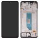 Pantalla LCD puede usarse con Xiaomi Redmi Note 14 4G, negro, con marco, High Copy, 159.6mm, (OLED), 24117RN76G, 24117RN76O