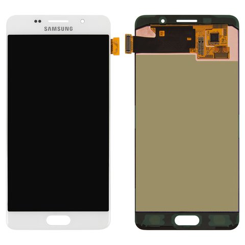 Дисплей для Samsung A510 Galaxy A5 2016 , белый, без рамки, Original PRC , original glass