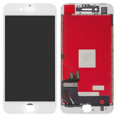 Дисплей  iPhone 8, білий, із сенсорним екраном, high copy