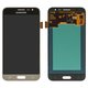Дисплей для Samsung J320 Galaxy J3 (2016), золотистий, без рамки, High Copy, з широким обідком, (OLED)
