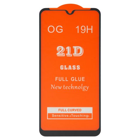 Защитное стекло для Xiaomi Redmi Note 8 Pro, совместимо с чехлом, Full Glue, без упаковки , черный, M1906G7I, M1906G7G