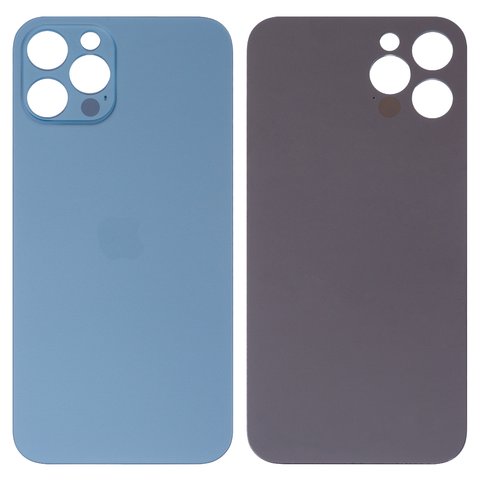 Задняя панель корпуса для iPhone 12 Pro, синяя, не нужно снимать стекло камеры, Original PRC , big hole