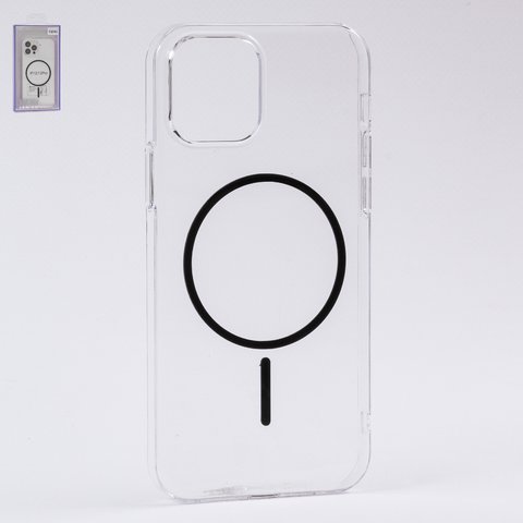Чехол Fully PC MagSafe для iPhone 12, прозрачный, бесцветный, магнитный, пластик