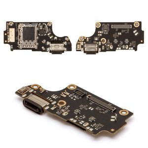 Шлейф для Xiaomi Poco F2 Pro, Redmi K30 Pro, коннектора зарядки, с микрофоном, с компонентами, Сopy, плата зарядки, M2004J11G