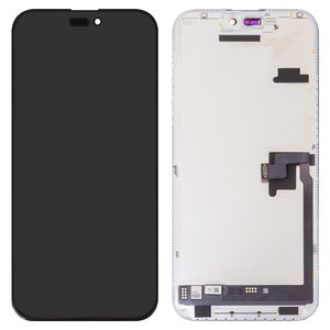 Дисплей JCID для iPhone 16 Pro Max, черный, с рамкой, HC, без ошибки, OLED  soft, Diagnosable, 120Hz