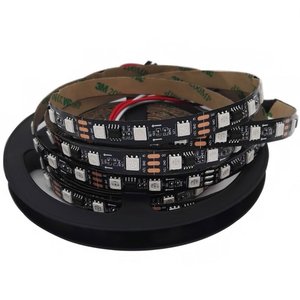 Світлодіодна стрічка RGB SMD5050, WS2811 (чорна, з управлінням, IP20, 12 В, 60 діодів/м, 1 м) Світлодіодна стрічка RGB SMD5050, WS2811 (чорна, з управлінням, IP20, 12 В, 60 діодів/м, 1 м)