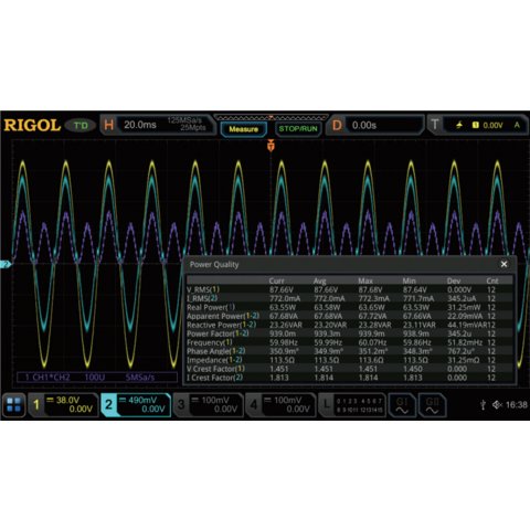 Програмне розширення "аналіз потужності" RIGOL MSO5000 PWR