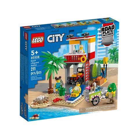 Конструктор LEGO City Пост спасателей на пляже 60328 