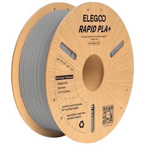 Филамент ELEGOO RAPID PLA+, серый gray , 1 кг