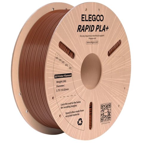 Филамент ELEGOO RAPID PLA+, коричневый brown , 1 кг