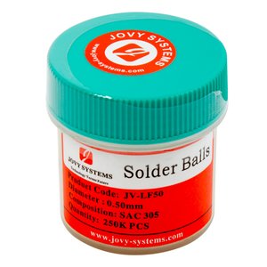 Lead-Free BGA Balls (0.5mm) Jovy Systems JV-LFSB050 Lead-Free BGA Balls (0.5mm) Jovy Systems JV-LFSB050
